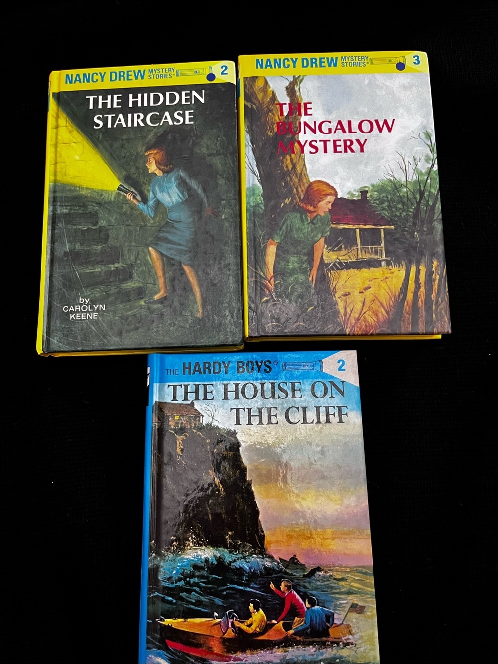 Nancy Drew & Hardy Boys Hardcover Book Lot (3 Books) Retro Read